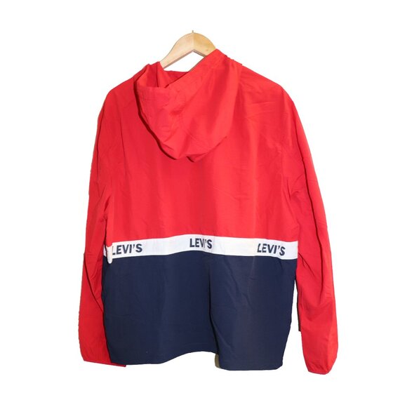 Levi’s Taslan Half Zip Red WindbreakerJacket - Picture 4 of 8